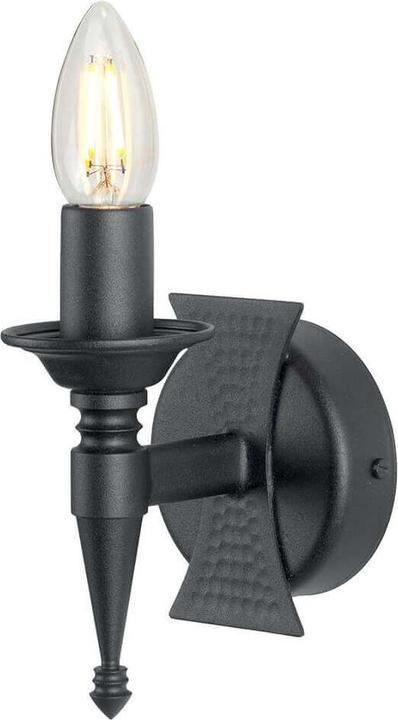 Produktbild Elstead Lighting Saxon Wandleuchte E14 Schwarz, Made in UK (E14)