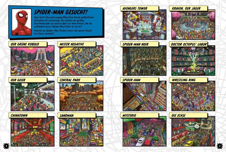 Produktbild Marvel: Wo ist Spider-Man? Das grosse Wimmelbuch (Deutsch, Marvel, Constanze Steindamm, 2024)