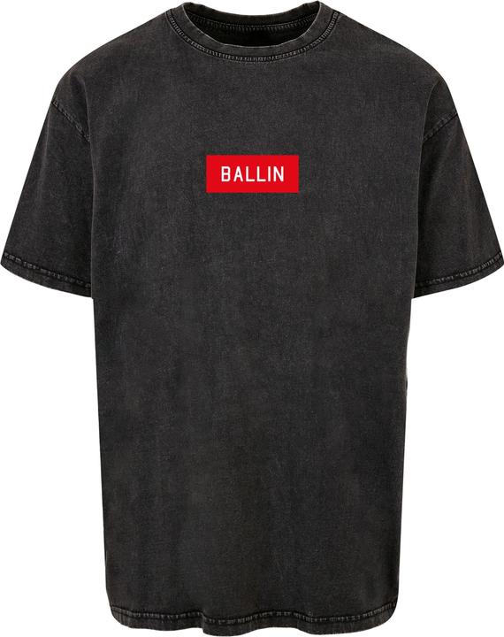 Immagine prodotto Mister Tee Maglietta oversize pesante lavata con acido Ballin Box - 125205 (XL)