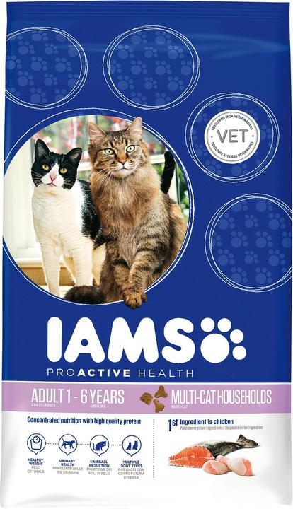 Image du produit Iams Pro Active Health Multi-Cat Adulte Ménage Ménage (Senior, Adulte, 1 pcs, 15000 g)