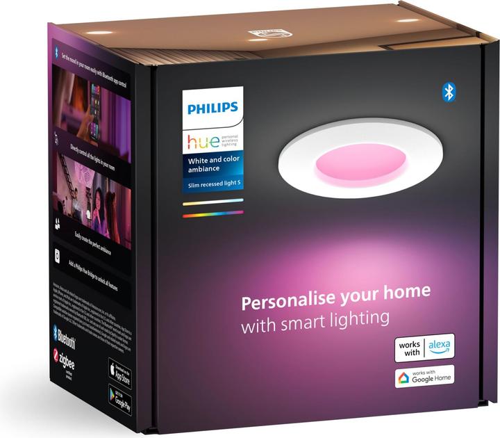 Produktbild Philips Hue White & Color Ambiance Slim Recessed (700 lm)