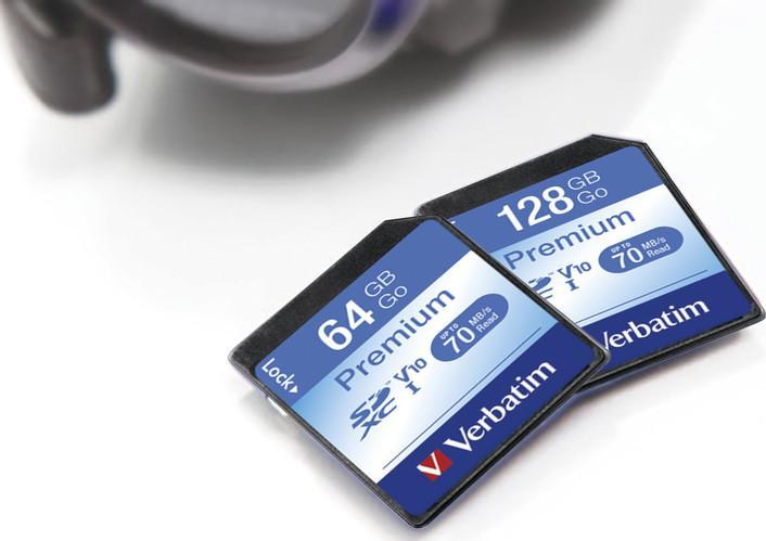 Actual product image Verbatim Premium (256 GB, SDXC, U1, UHS-I)