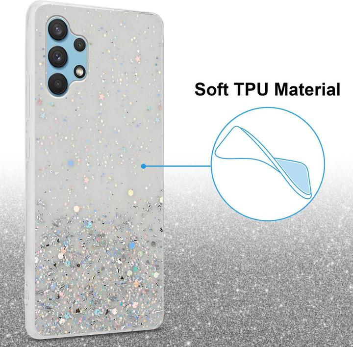 Immagine prodotto Cadorabo Cover in TPU con brillantini per Samsung Galaxy A32 4G (Samsung Galaxy A32)