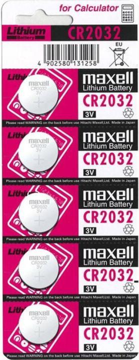 Actual product image Maxell Electronics CR2032 (5 pcs., CR2032, 220 mAh)
