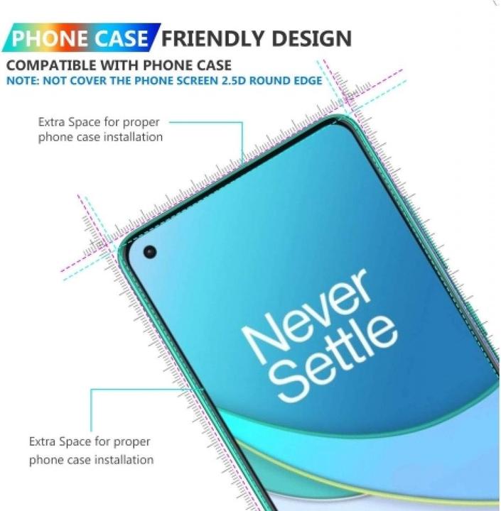 Produktbild Screenguard OnePlus 9 Pro Panzerglas Schutzfolie Case Friendly Design (1 Stück, OnePlus 9 Pro)