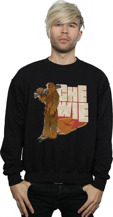 Actual product image Star Wars Mens Solo Chewie Falcon Sweatshirt (S)