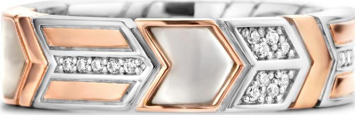 Produktbild Ti Sento Milano Ring mit Zirkonia und Perlmutt 12202MW (56, 925 Silber)