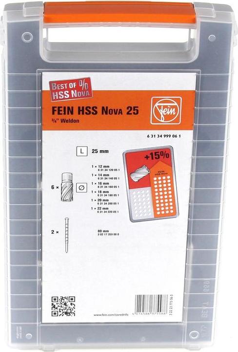 Actual product image Fein Core drill set 63134999061 1 S (12-22 mm)