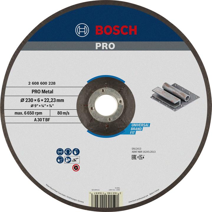 Bosch Professional Zubehör Slijpschijf geslingerd Expert voor Metaal A 30 T BF