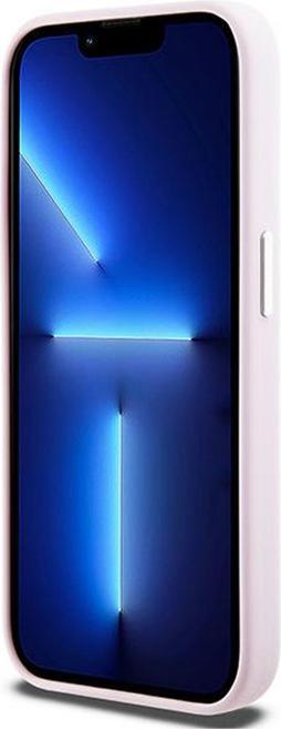 Actual product image DKNY DKHMP14LSMCHLP iPhone 14 Pro 6.1" różowy/pink hardcase Liquid Silicone Small Metal Logo MagSafe (Apple iPhone 14 Pro)