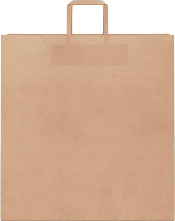 Produktbild VidaXL Kraftpapiertüten 50 Stk. mit Henkel Braun 45x17x48 cm Papiertüte (Geschenktüte, 50 x)