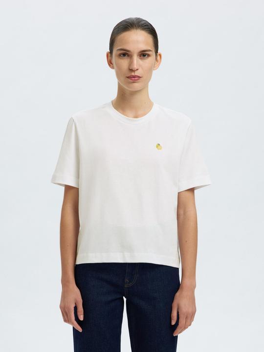 Produktbild Selected Femme Besticktes T-Shirt mit Rundhalsausschnitt (L)