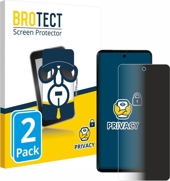Actual product image BROTECT Anti-spy privacy film Blue light protection film (2 Piece, Motorola Moto G04)