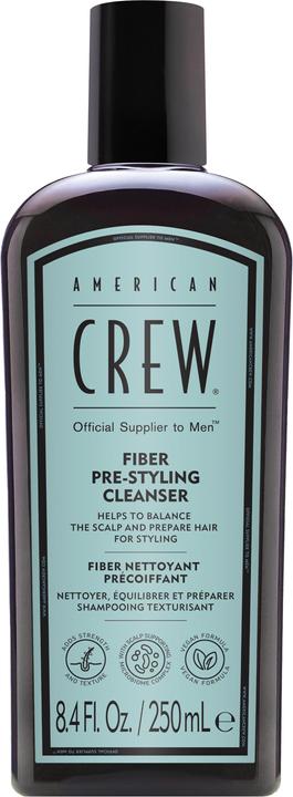 American Crew Fiber Pre-Styling Cleanser, 250ml (250 ml, Flüssiges Shampoo)