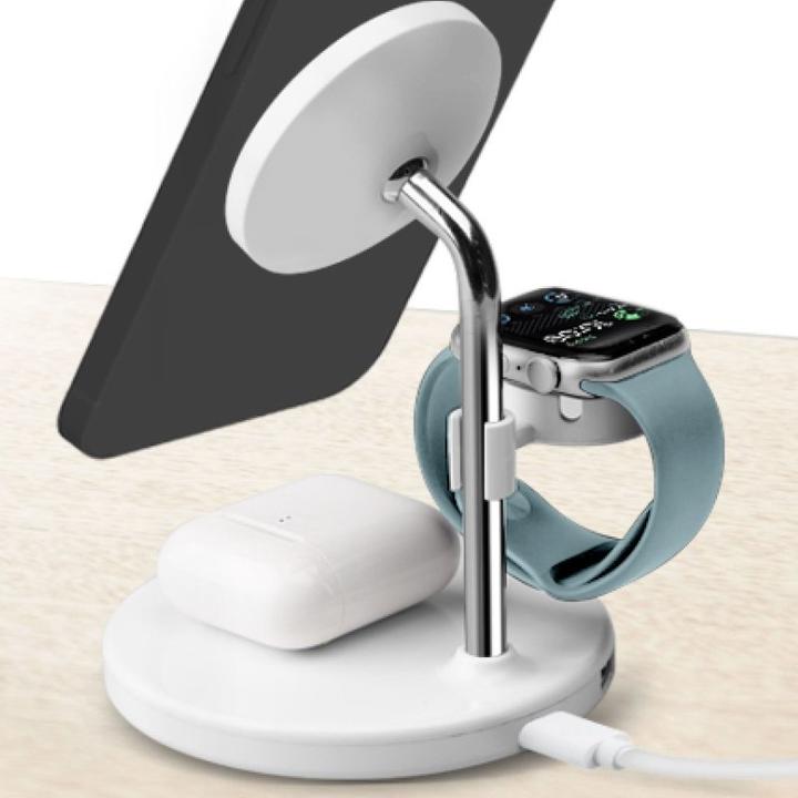 Produktbild SBS Induktive 3-in-1 Ladestation 15W weiá (15 W)