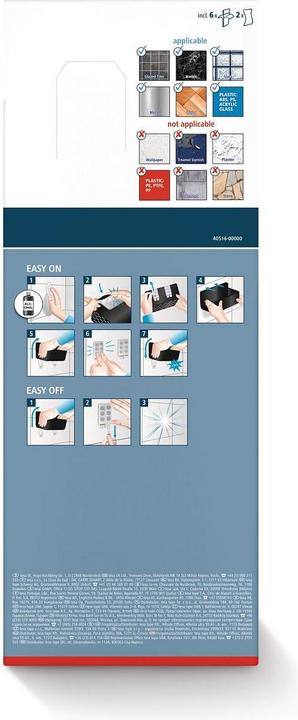 Actual product image tesa LAVAA shower basket, medium incl. adhesive solution without drilling