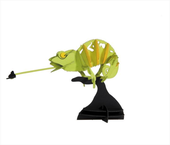 Actual product image Fridolin 3-D paper model "Chameleon"