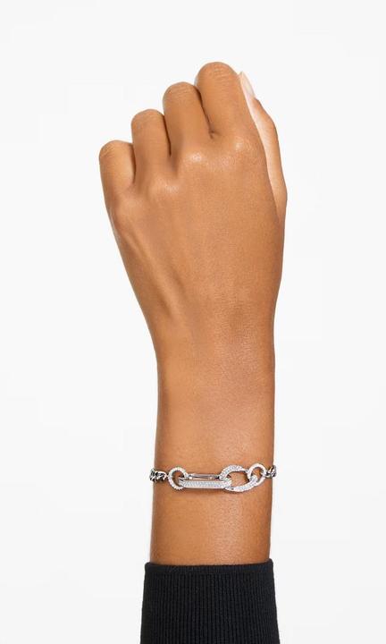 Actual product image Swarovski Dextera Bracelet Pavé Silver L (19.50 cm, Swarovski Metal)