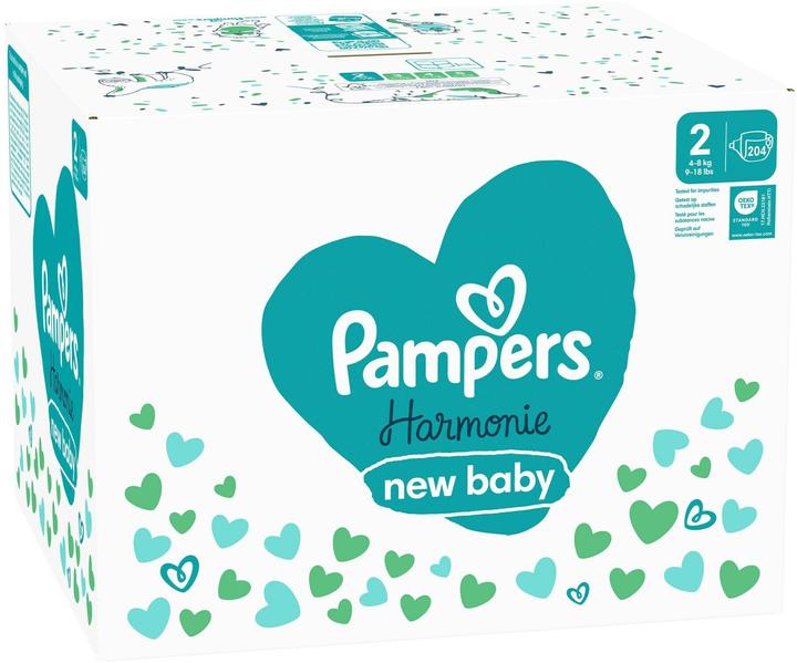 Immagine prodotto Pampers Harmonie (Dimensione 2, Pacco mensile, 204 Pezzo/i)