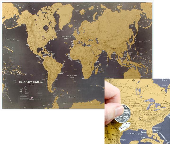 Immagine prodotto Maps International Gratta il mondo edizione nera