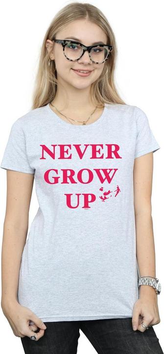 Actual product image Disney Womens/Ladies Peter Pan Never Grow Up Cotton T-Shirt (S)