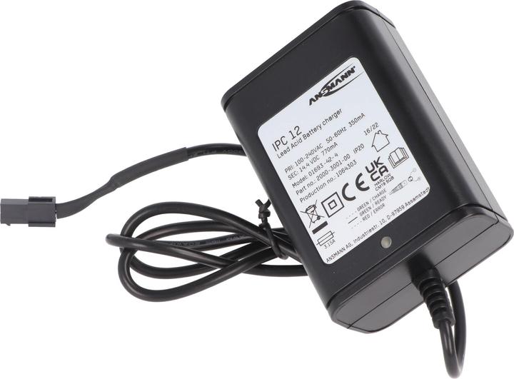 Actual product image XCell Ladegerät inklusive 1 Akku passend für den Multipower Bleiakku MP0.8-12H Heim und Haus (1 pcs., 800 mAh, Battery + charger)