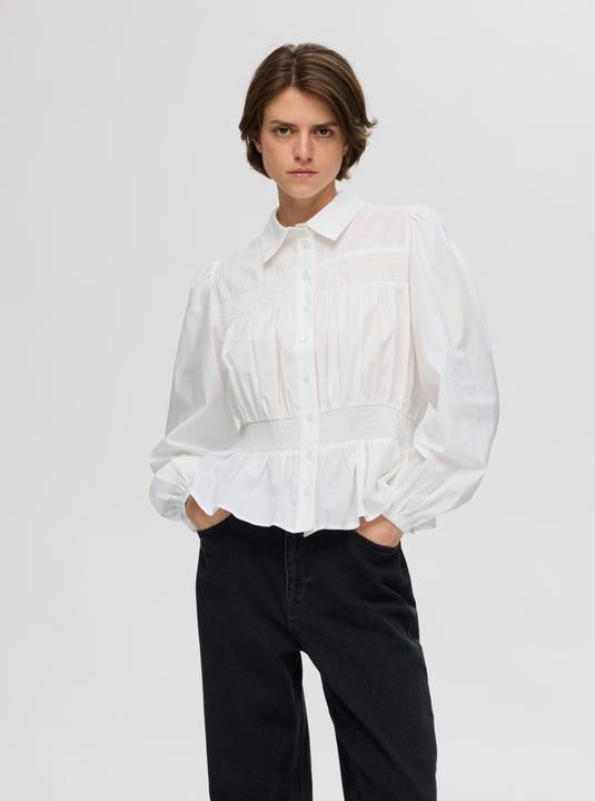 Image du produit Selected Femme Haut smocké à manches longues (40)