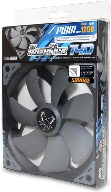 Actual product image Scythe PC fan Kaze Flex 140 Square PWM (140 mm, 1 x)