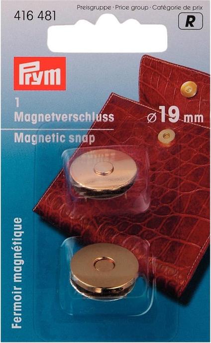 Actual product image Prym Magnetic clasp, gold 19 mm, card