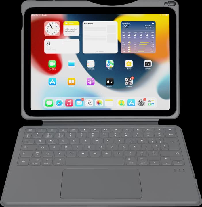 Actual product image Deqster Rugged Touch PLUS Keyboard iPad 10.9", Bluetooth, Deutsches Layout (QWERTZ) (DE, IPad 10.9")