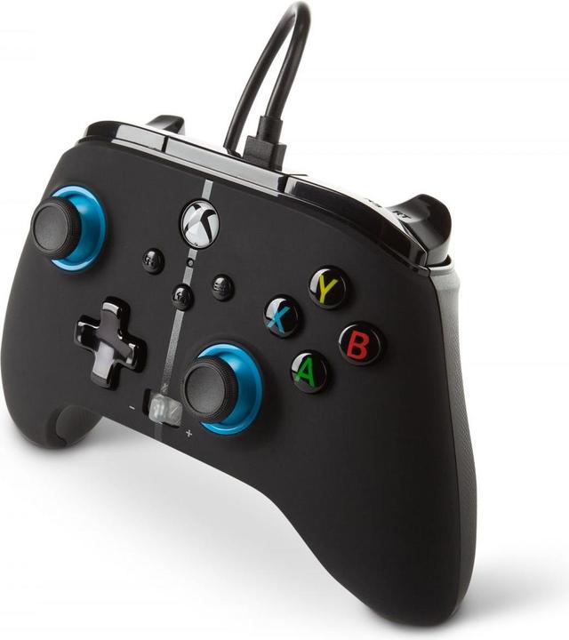 Actual product image PowerA Controller Wired Blue Hint (Xbox One / Series X / PC) (Xbox Series X, Xbox One X, Xbox One S, Xbox Series S)