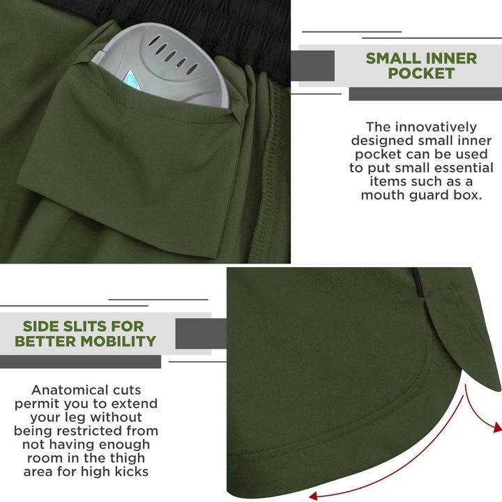 Image du produit Rdx Shorts MMA T15 Vert Armée-S (S)