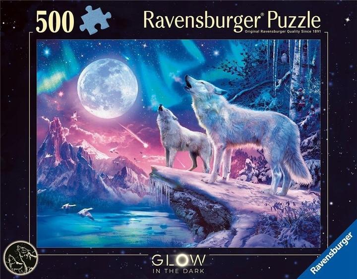 Actual product image Ravensburger Wolf in the northern lights (500 pieces)
