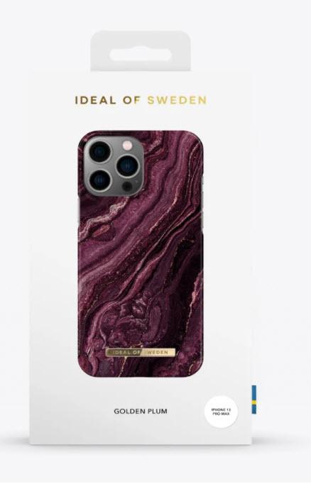 Actual product image iDeal Of Sweden Designer Hard Cover Golden Plum (Apple iPhone 13 Pro Max)