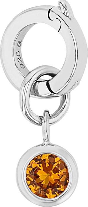 Produktbild Amor Charms für Damen, 925 Sterling Silber, Zirkonia synth. | Dezember (Silber 925)