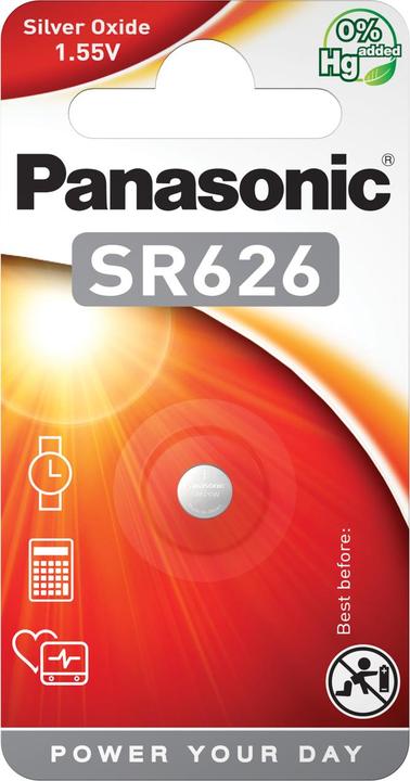 Actual product image Panasonic Silver Oxide SR626 (1 pcs., SR66, 28 mAh)