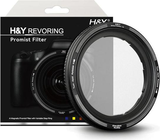Actual product image H&Y REVORING 67-82mm White Mist 1/8 Filter