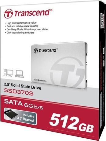 Actual product image Transcend Dysk SSD Ssd370s 512gb 2.5" Sata Iii (Ts512gssd370s) (512 GB, 2.5")