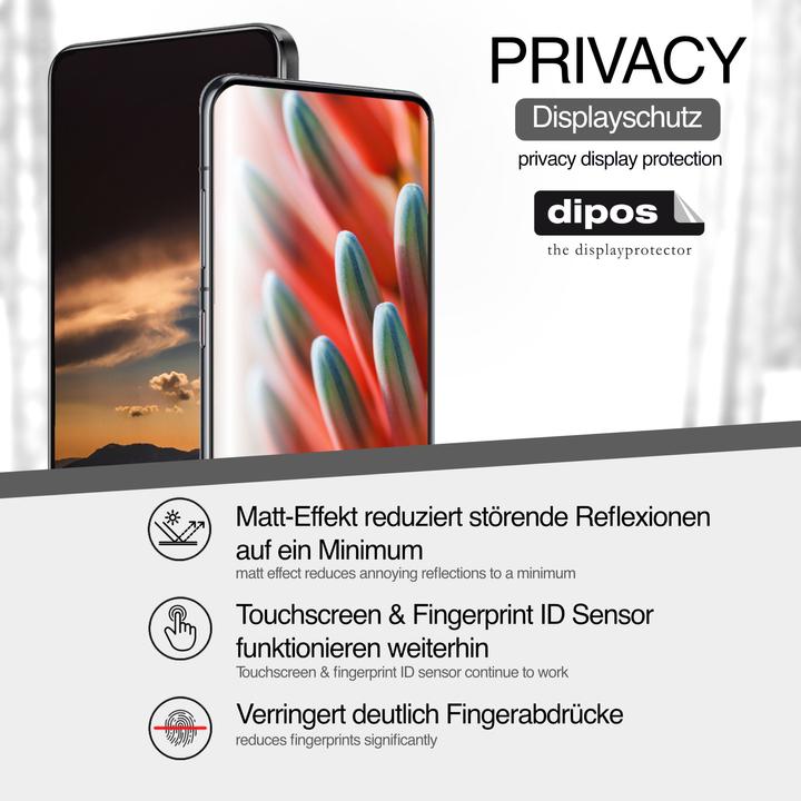 Actual product image Dipos Privacy Screen Protector Full Cover (1 Piece, Vivo V29)
