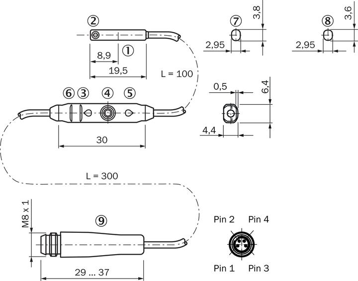 Image du produit Sick MZ2Q-CSSPSKP0 Détecteur magnétique pour vérins