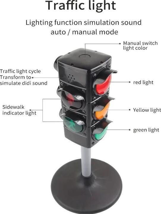 Produktbild The Toy Company Verkehrsampel für Kinder, Ampelmodell, Ampelspielzeug