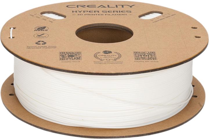 Image du produit Creality Filament PLA Hyper, blanc, 1.75 mm, 1 kg (PLA, 1.75 mm, 1000 g, Blanc)