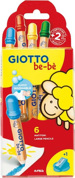 Immagine prodotto Giotto Matite colorate be-bé Jumbo Multicolore (Multicolore, 6 x)