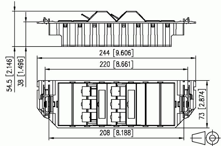 Immagine prodotto Metz Connect E-DAT subway 6x8(8) GB3 vuoto