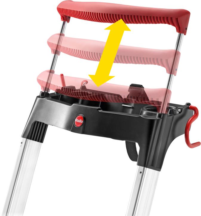 Actual product image Hailo L100 TopLine, aluminium safety stepladder, 3 steps (Stepladder, 70 cm)
