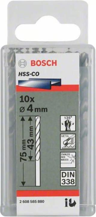 Produktbild Bosch Professional Zubehör PRO Stainless Steel HSS-Co Spiralbohrer, 6.8 x 69 x 109 mm (6.8 mm)
