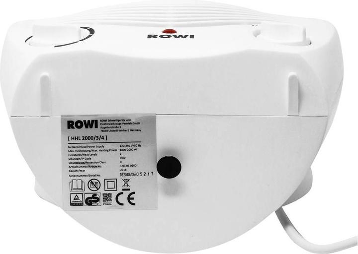 Produktbild Rowi HHL 2000/3/4 Heizlüfter (2000 W)
