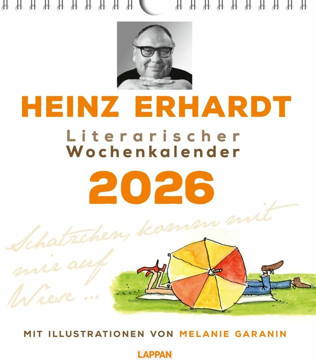 Immagine prodotto Heinz Erhardt – Literarischer Wochenkalender 2026 (Copertina rigida, Tedesco)