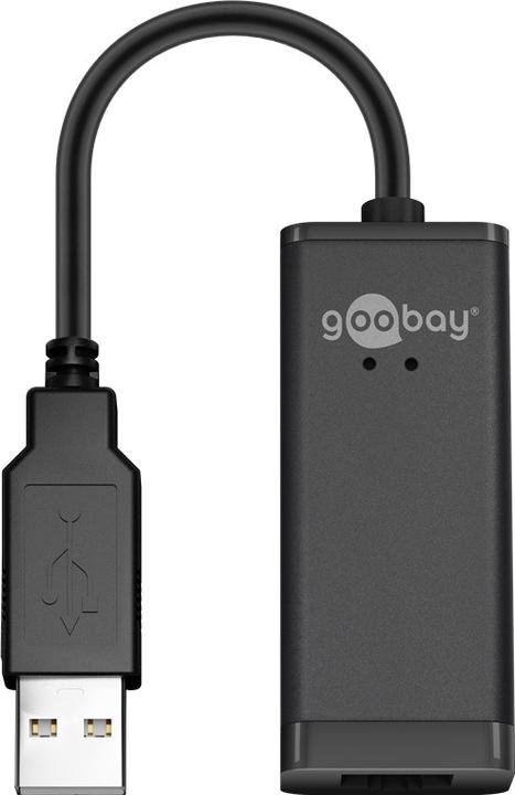 Actual product image Goobay USB 2.0 Fast Ethernet Network Converter, Black, 0.1 m (0.10 m)