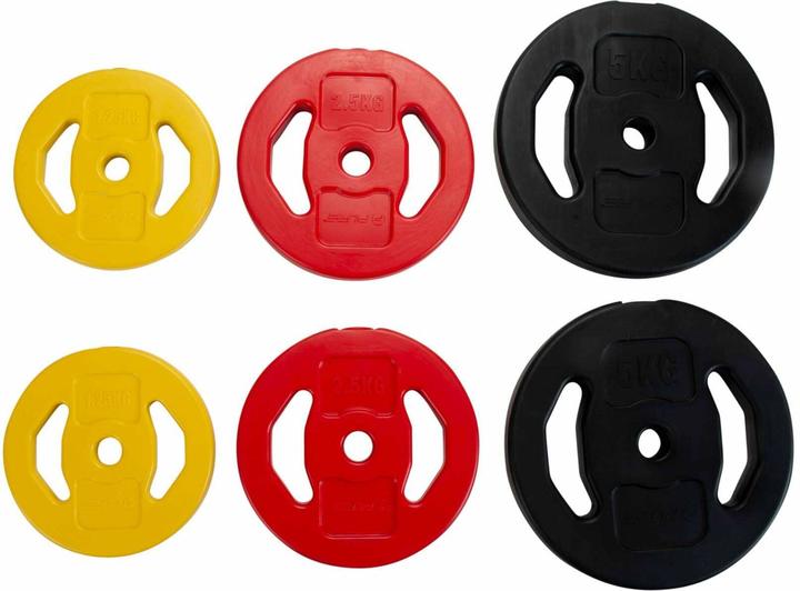 Image du produit Pure2improve Jeu d'haltères Incl. weights (2 x 5 kg, 2 x 2,5 kg, 2 x 1,25 kg)